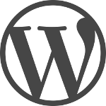 The WordPress logo illustrating Shared Hosting or WordPress Hosting.