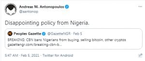 Central Bank of Nigeria Denies It Has Placed New Restrictions on Cryptocurrencies — Uses Debunked Claims to Justify New Directive