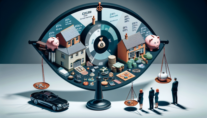 Estate inventory detailing property and items, £325,000 threshold, 40% tax rate, executors assessing under HMRC guidelines.