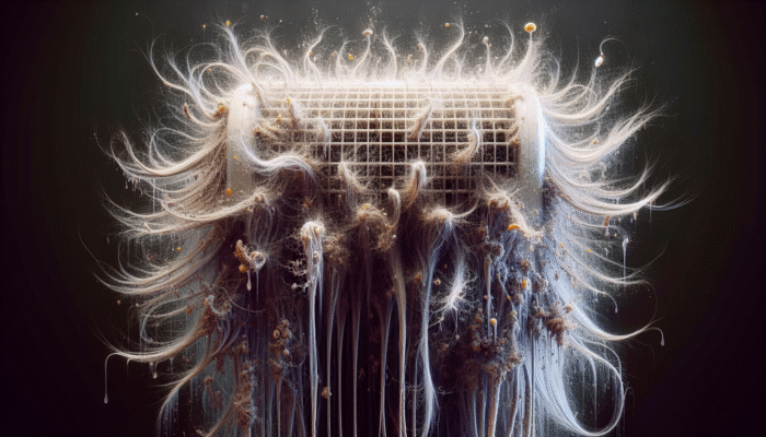 Discover the Impact of Heaters on Hair Health: Hair strands drying and frizzing due to heater's low-humidity effect.