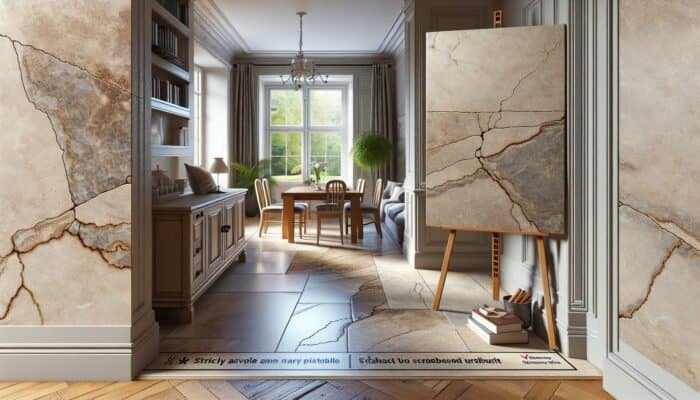 Textured Sorrento limestone floor in Dundee, highly durable and scratch-resistant for family homes.