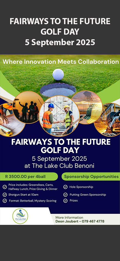 Fairways to the Future Golf Day on September 5, 2025, at The Lake Club Benoni