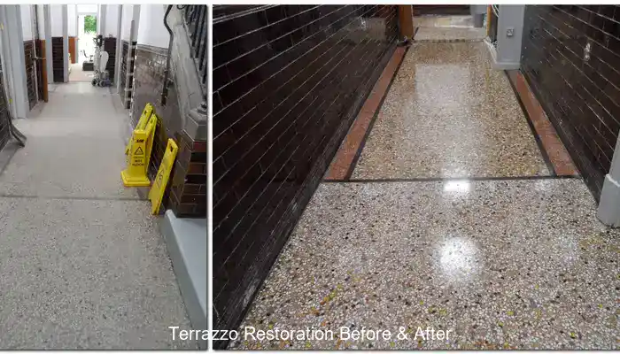 Fifth Image of Terrazzo Restoration Before and After