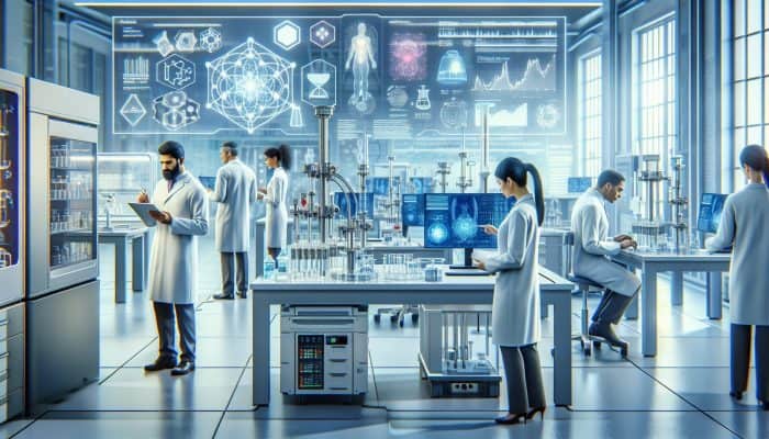 Highly-trained lab technicians in Farnworth analyzing full blood count results with precision and expertise.